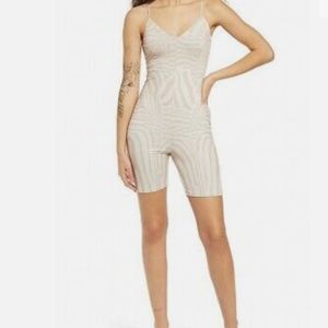 AFRM animal print bike bodysuit Size Medium